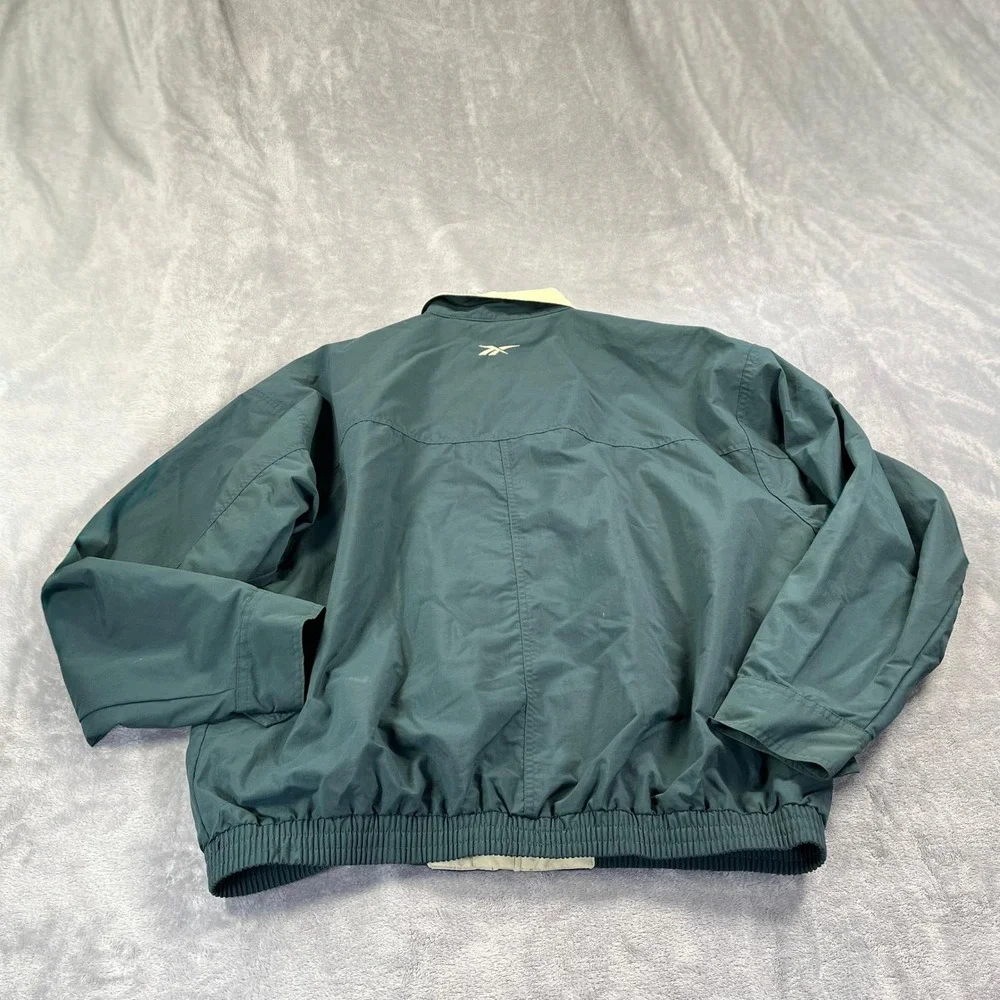 Vintage 90s Reebok Golf Jacket L Green Harrington Bomber Gorpcore Harrington