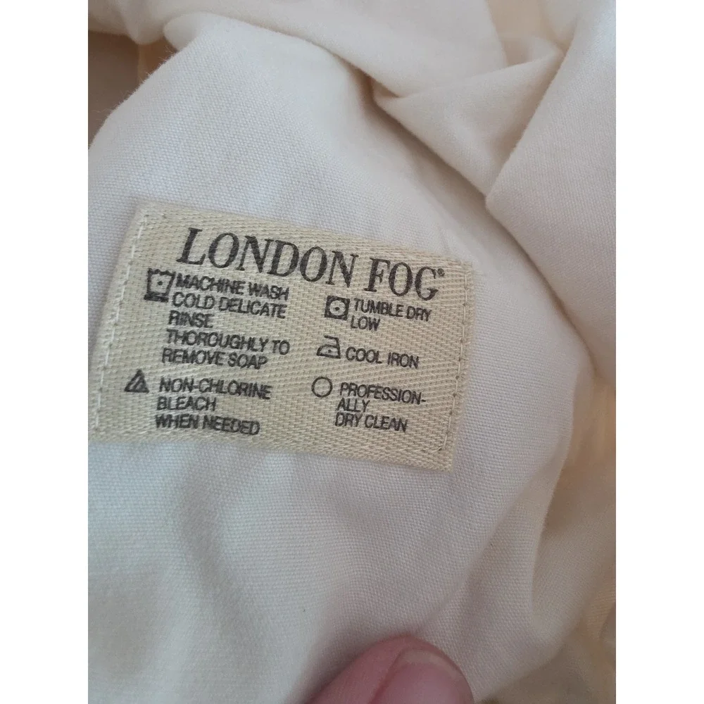 Vintage London Fog off white cream men's medium spring jacket