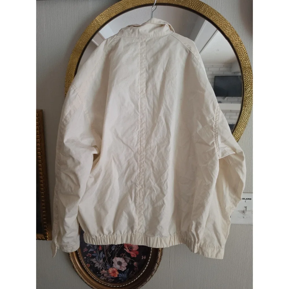 Vintage London Fog off white cream men's medium spring jacket