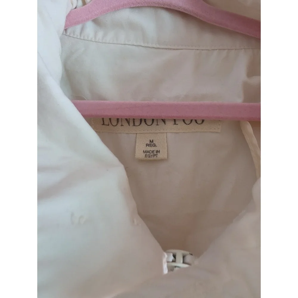 Vintage London Fog off white cream men's medium spring jacket