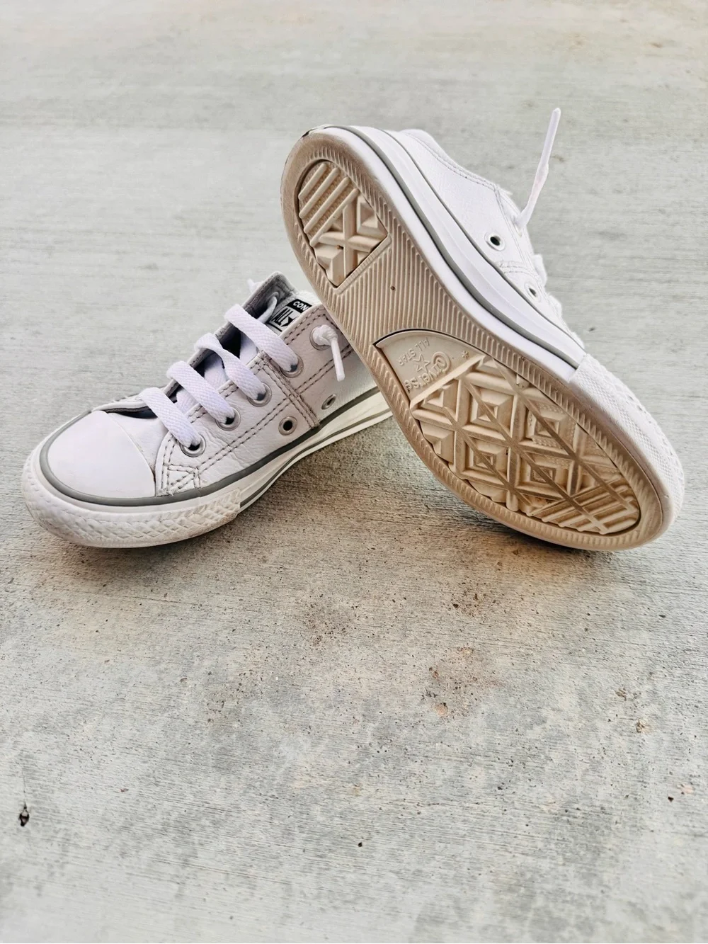 Converse Kids White Low-Top Sneakers
