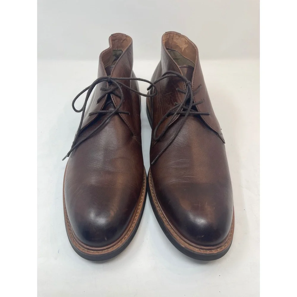 Aldo Chukka Boots Mens Brown Leather Good Lace Up‎ Desert Boots