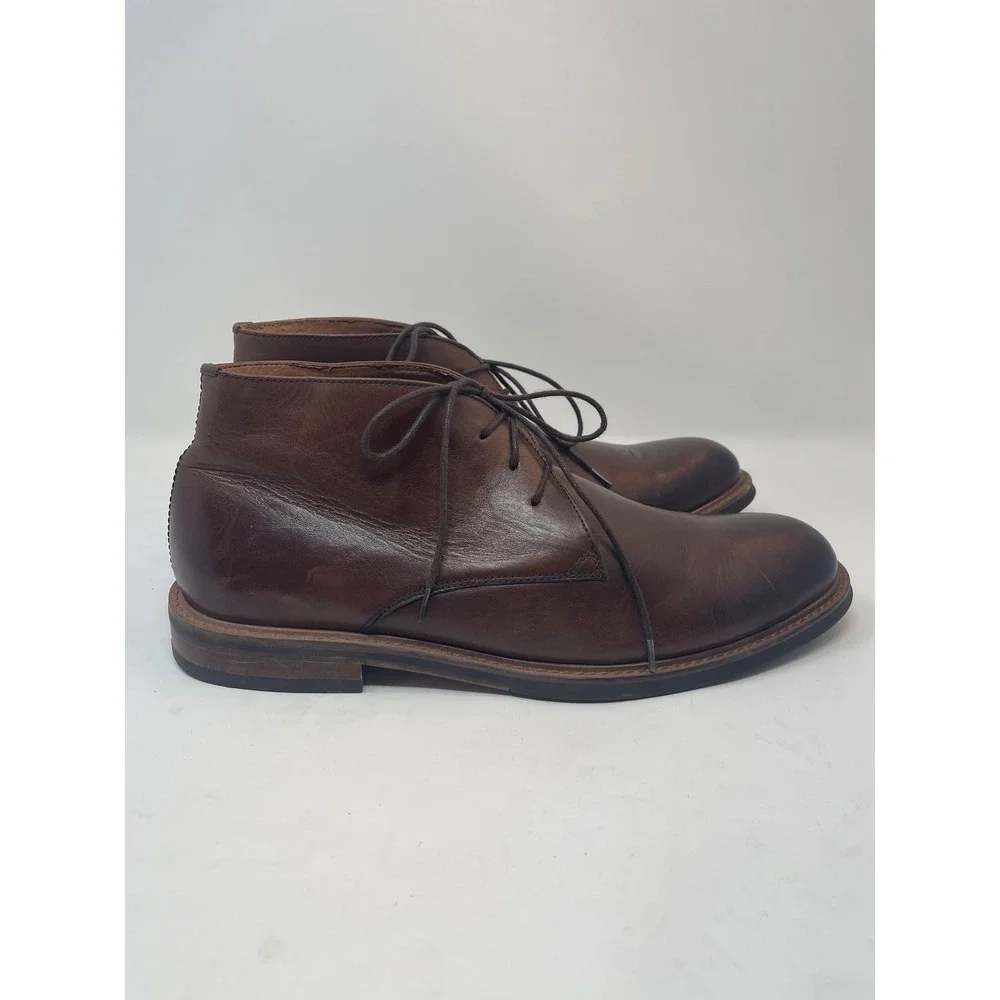 Aldo Chukka Boots Mens Brown Leather Good Lace Up‎ Desert Boots
