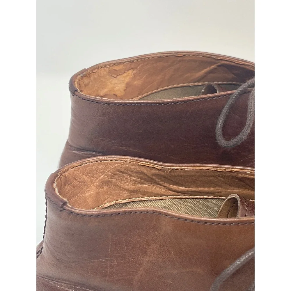 Aldo Chukka Boots Mens Brown Leather Good Lace Up‎ Desert Boots