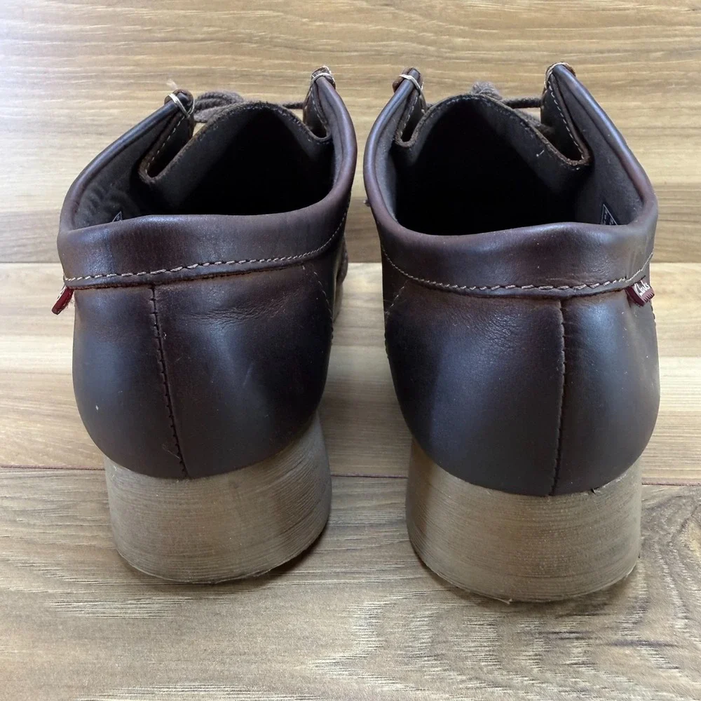 Clarks Collection Wallabees‎ Chukka Boots Womens 7.5 M Brown Leather Square Toe