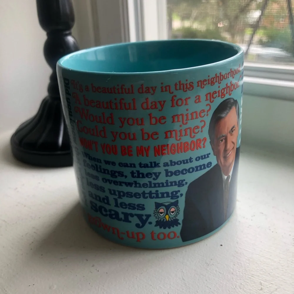 New Mister  Rogers mug- color changes with heat