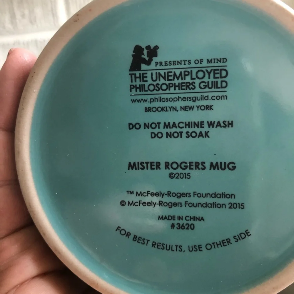 New Mister  Rogers mug- color changes with heat