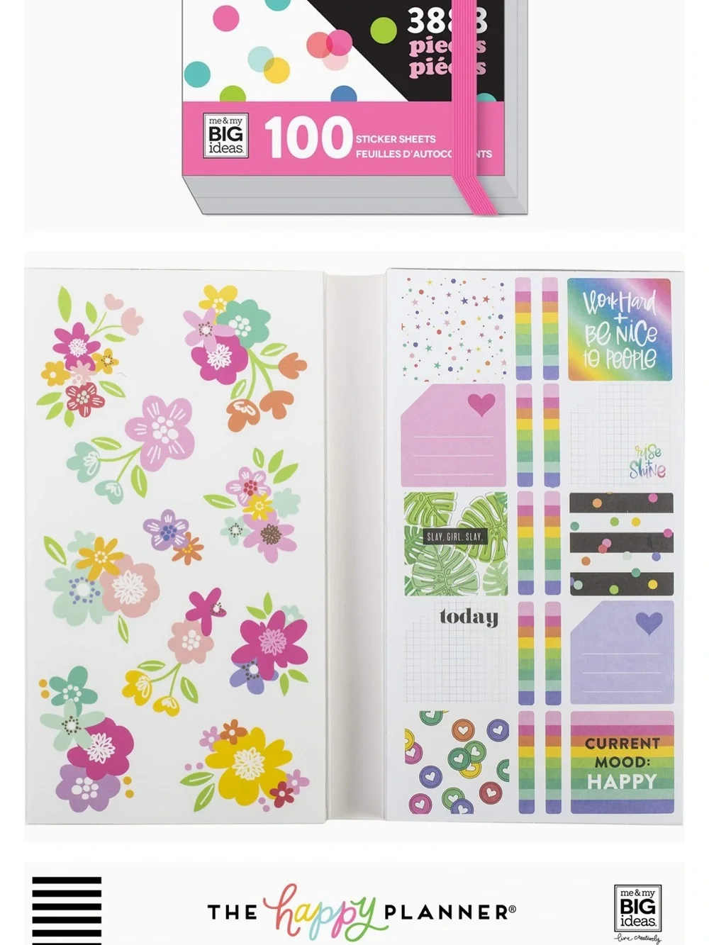 The Happy Planner I ❤️ Stickers Brights Mega Sticker Book – 3,888 Stickersy