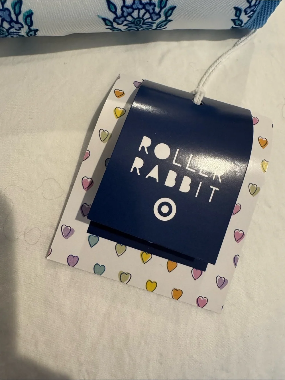 Roller Rabbit Blue Floral Jewelry Roll