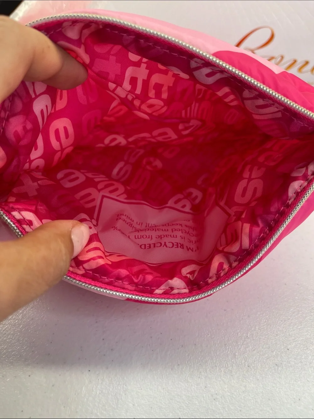 Estée Lauder Puffer stripe cosmetic bag Set of 3! NWT