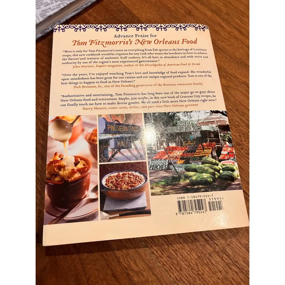 New Orleans Cookbook Lot of (2) Kevin Belton TOM‎ FITZMORRIS
