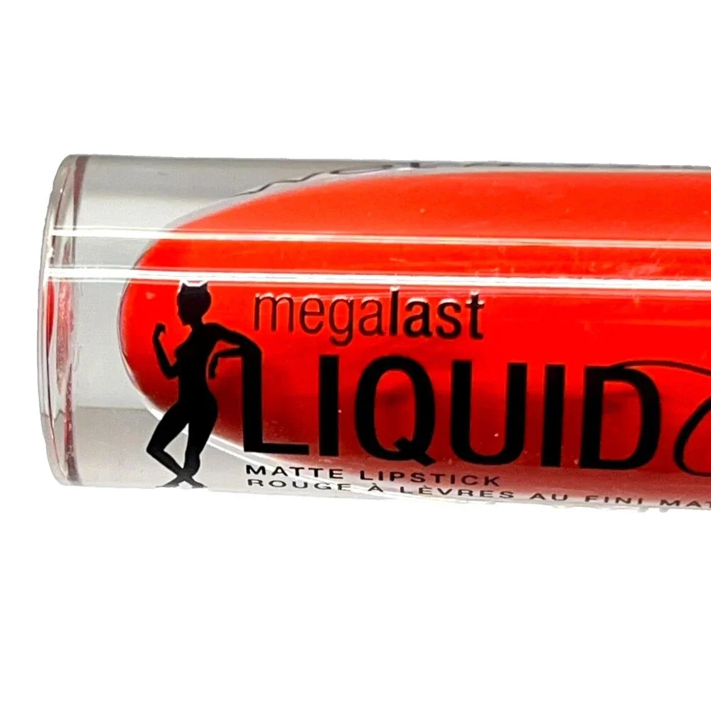 Wet N Wild Megalast Liquid Catsuit Matte Lipstick FLAME OF THE GAME 929B rare