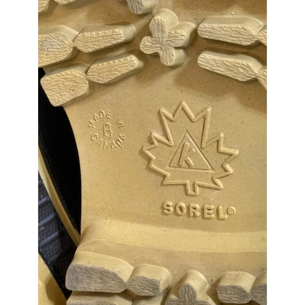 Sorel Men‎ Boots 8 Tan Frontier Duck Leather Waterproof Insulated Winter Canada