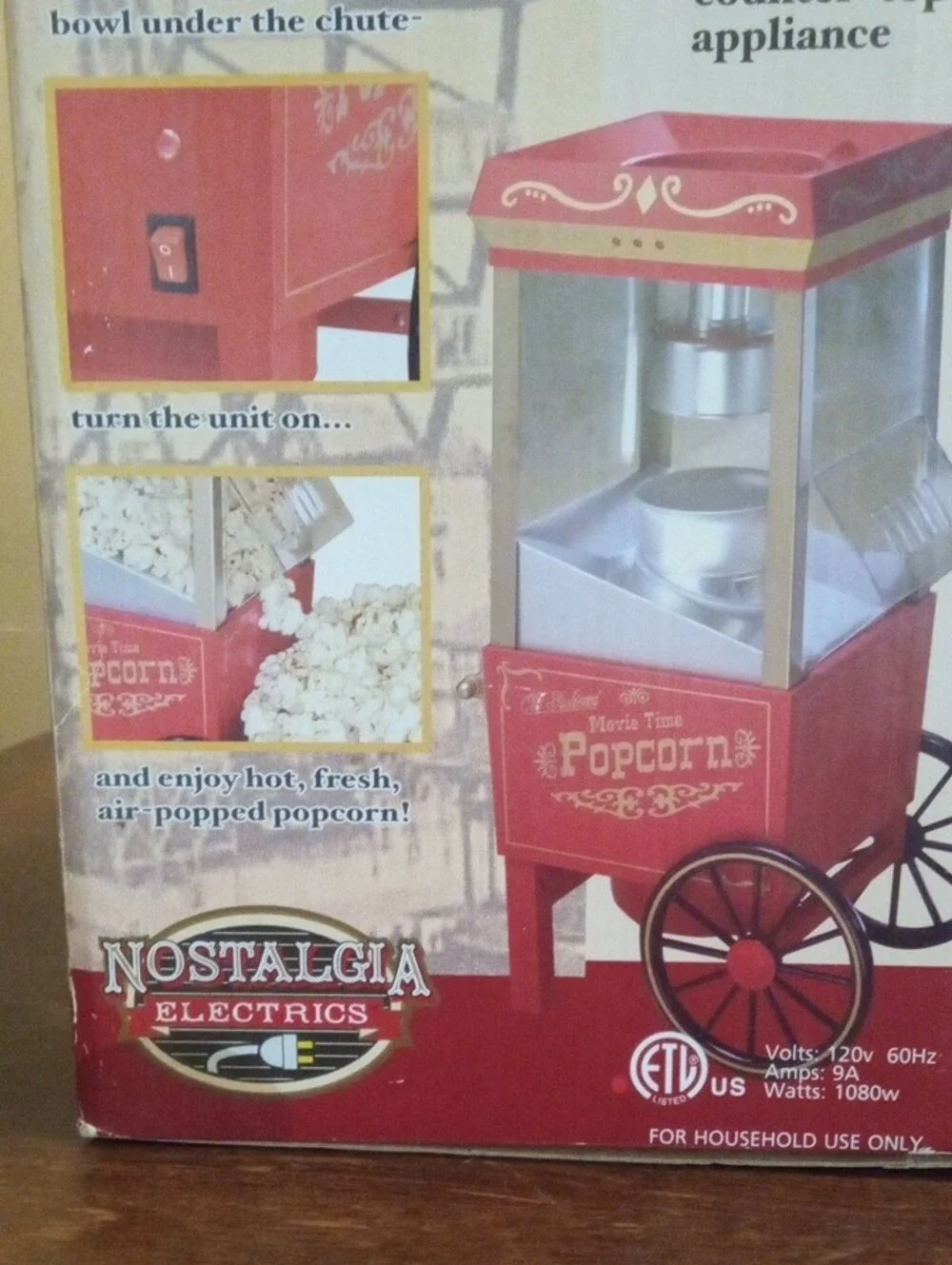 Nostalgia Electrics Popcorn Maker - Old Fashioned Movie Time