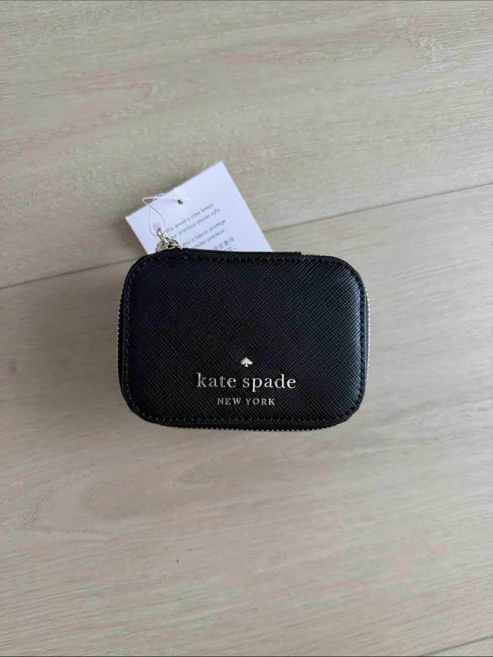 kate spade Black Small Zip Cosmetic Case