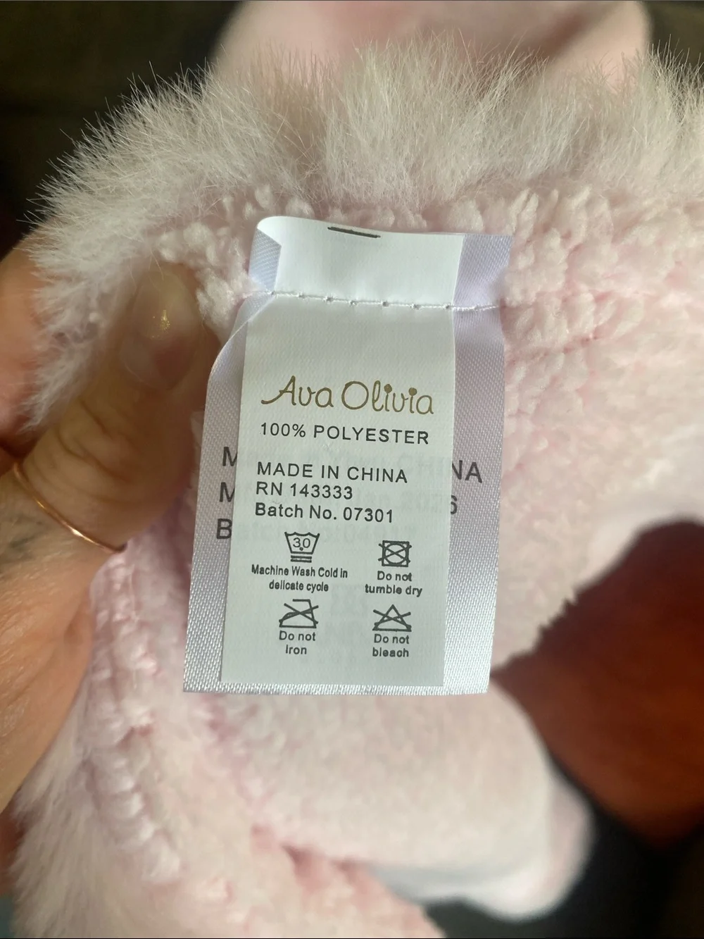 Plush Pink Baby Blanket