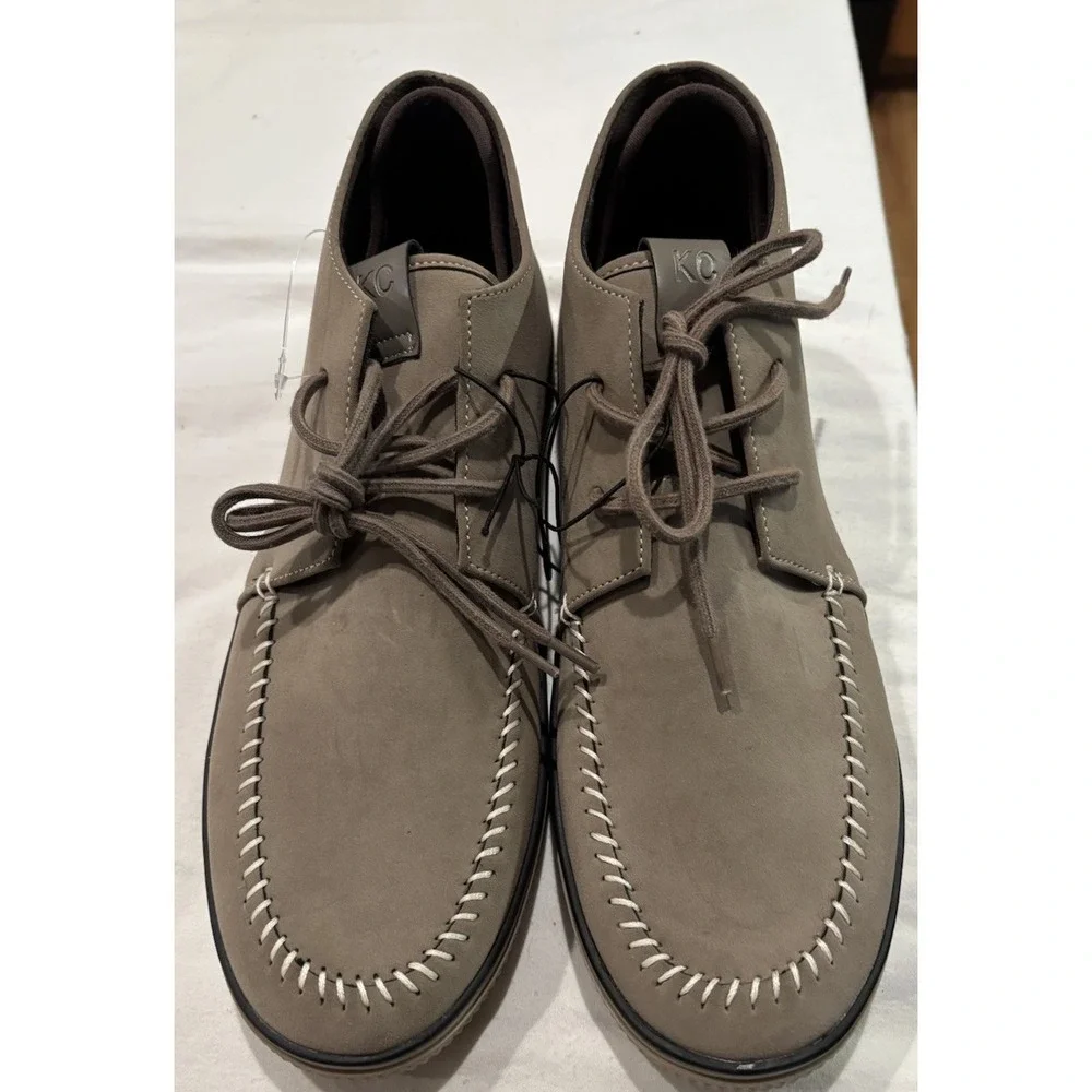 Kenneth Cole Shore Chukka Boots With Faux Suede Contrasting Stitching Size 12