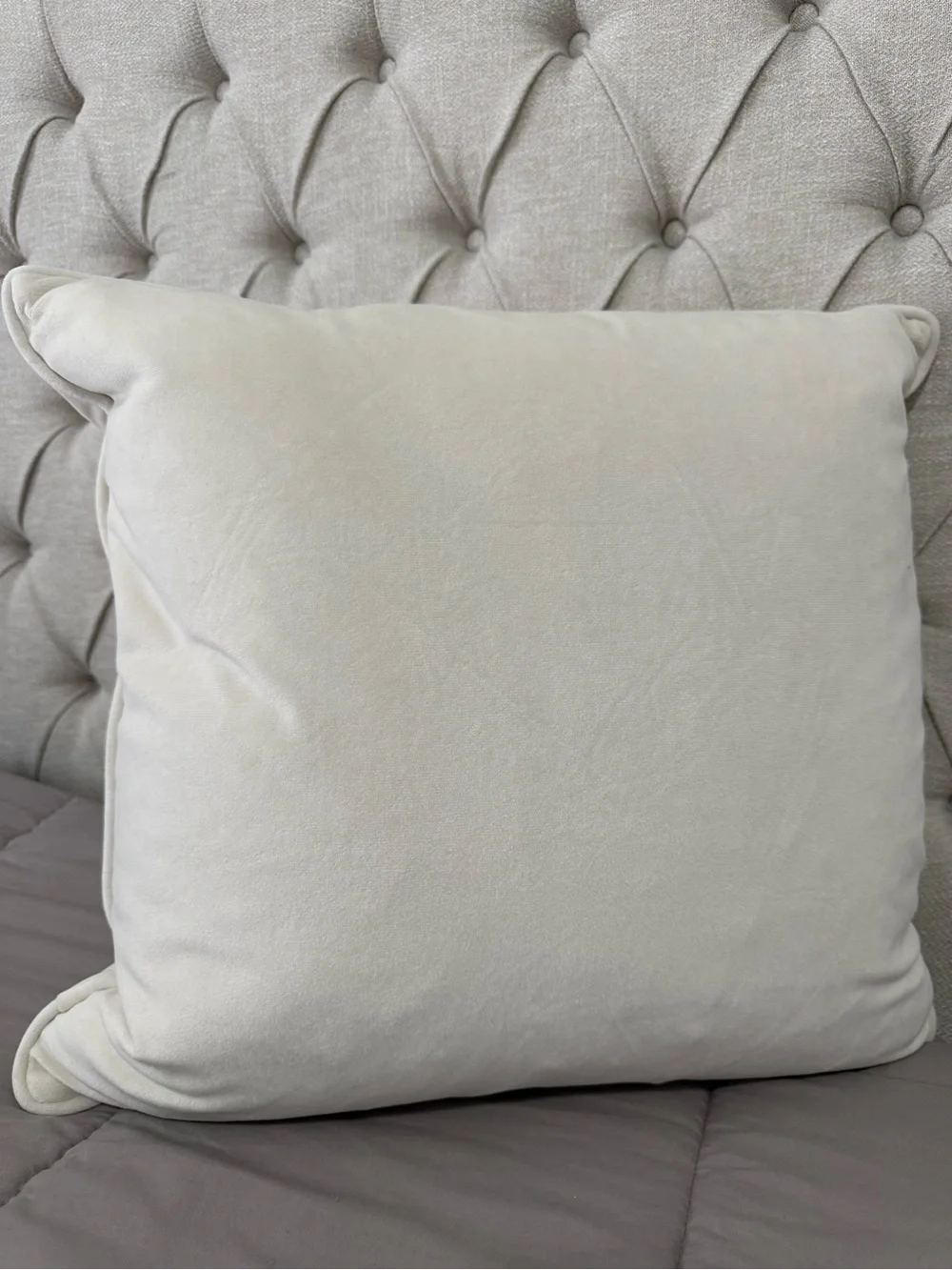 New Z Gallerie Bella Beaded butterfly pillow 20x20 ivory gold