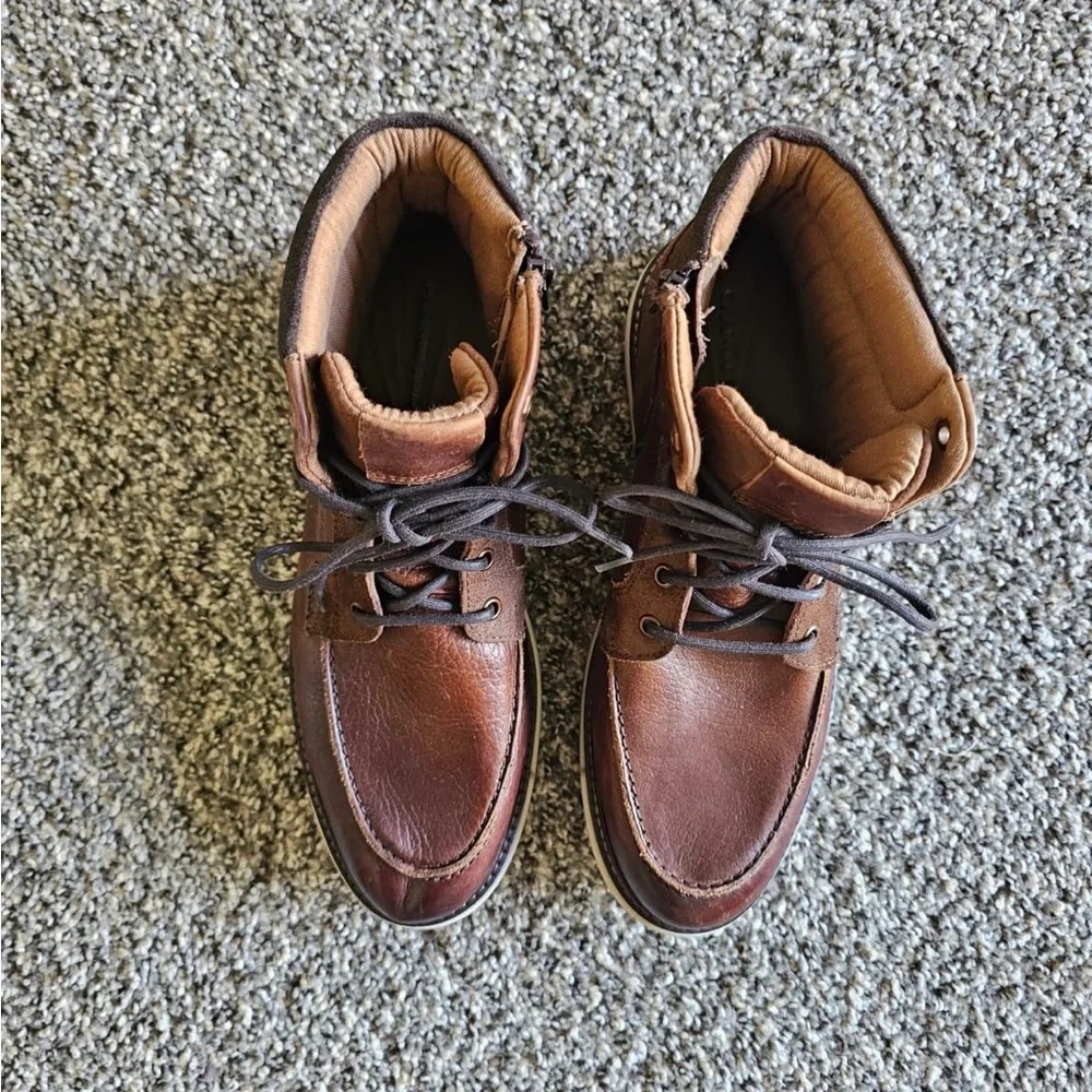 Franco Fortini Brown Leather Chukka Boots