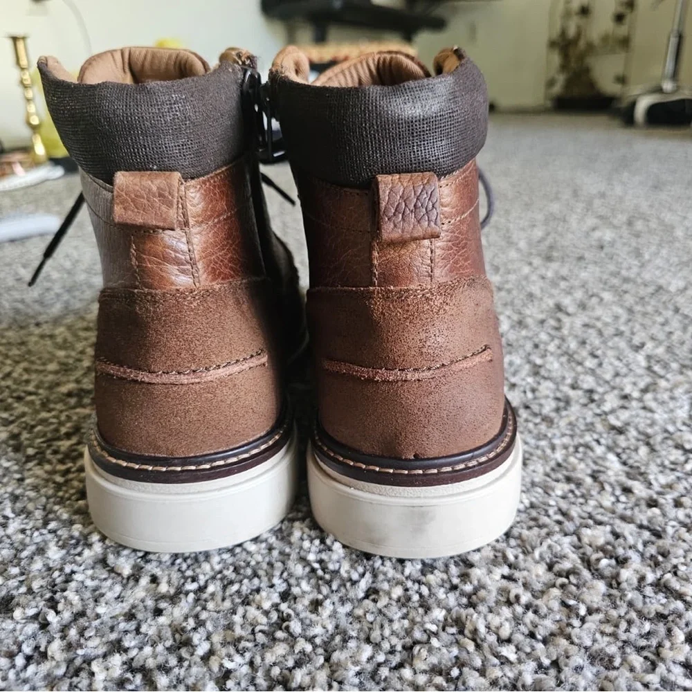 Franco Fortini Brown Leather Chukka Boots