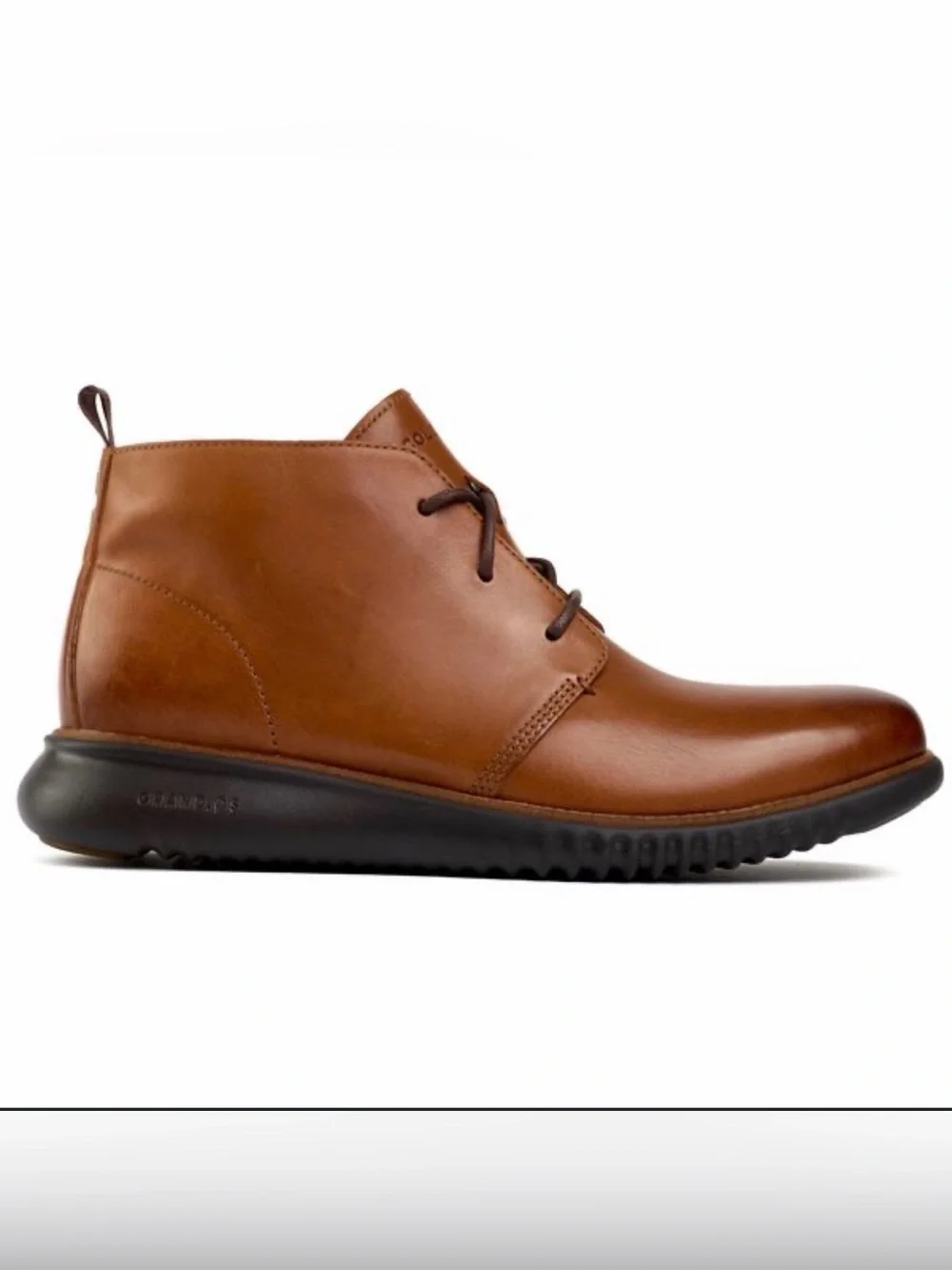 Cole Haan Tan Leather Zeroground Chukka Boots