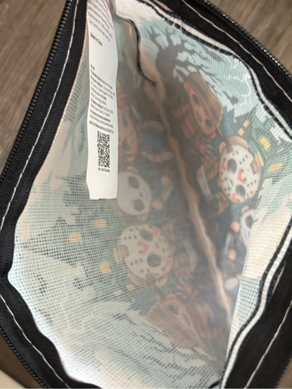 Chibi Horror Movie Villains Halloween Makeup Bag
