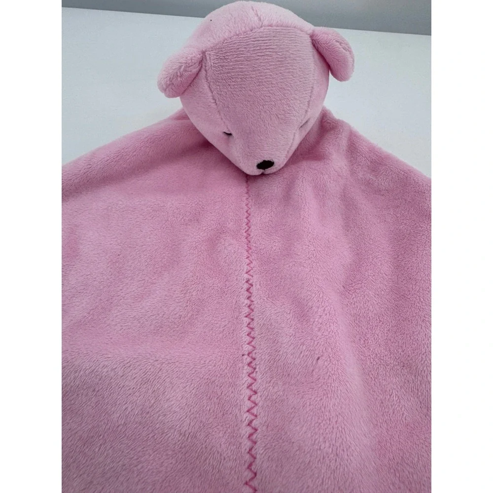 Just One Year Carter's Bear Lovey Baby Pink Precious Firsts‎ Security Blanket