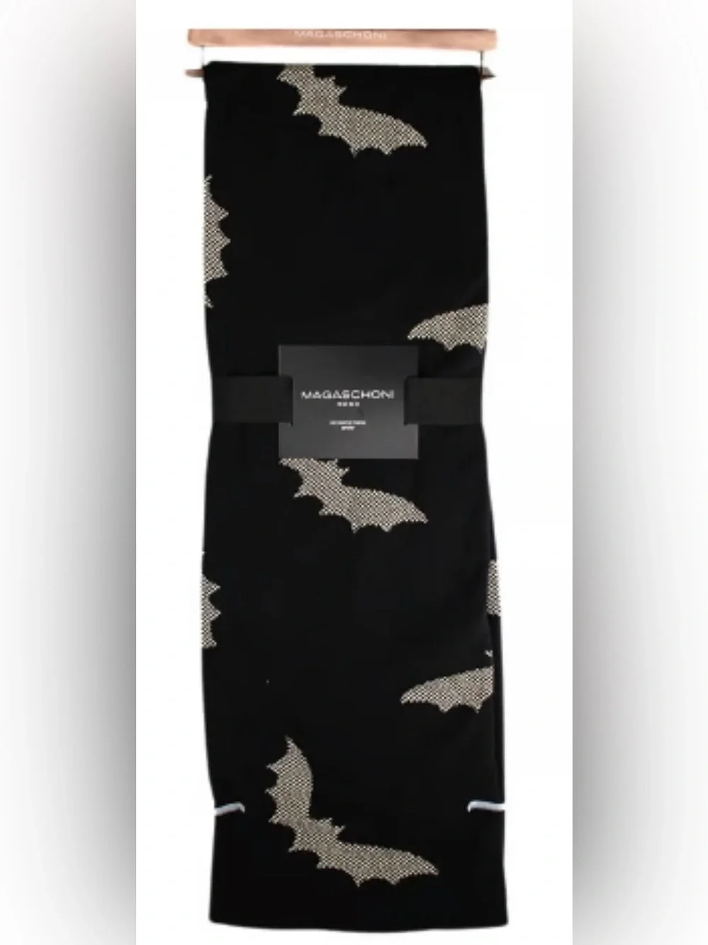 NWT Magaschoni Home Beaded Rhinestone Bat 50 x 70 Oversized Blanket Halloween