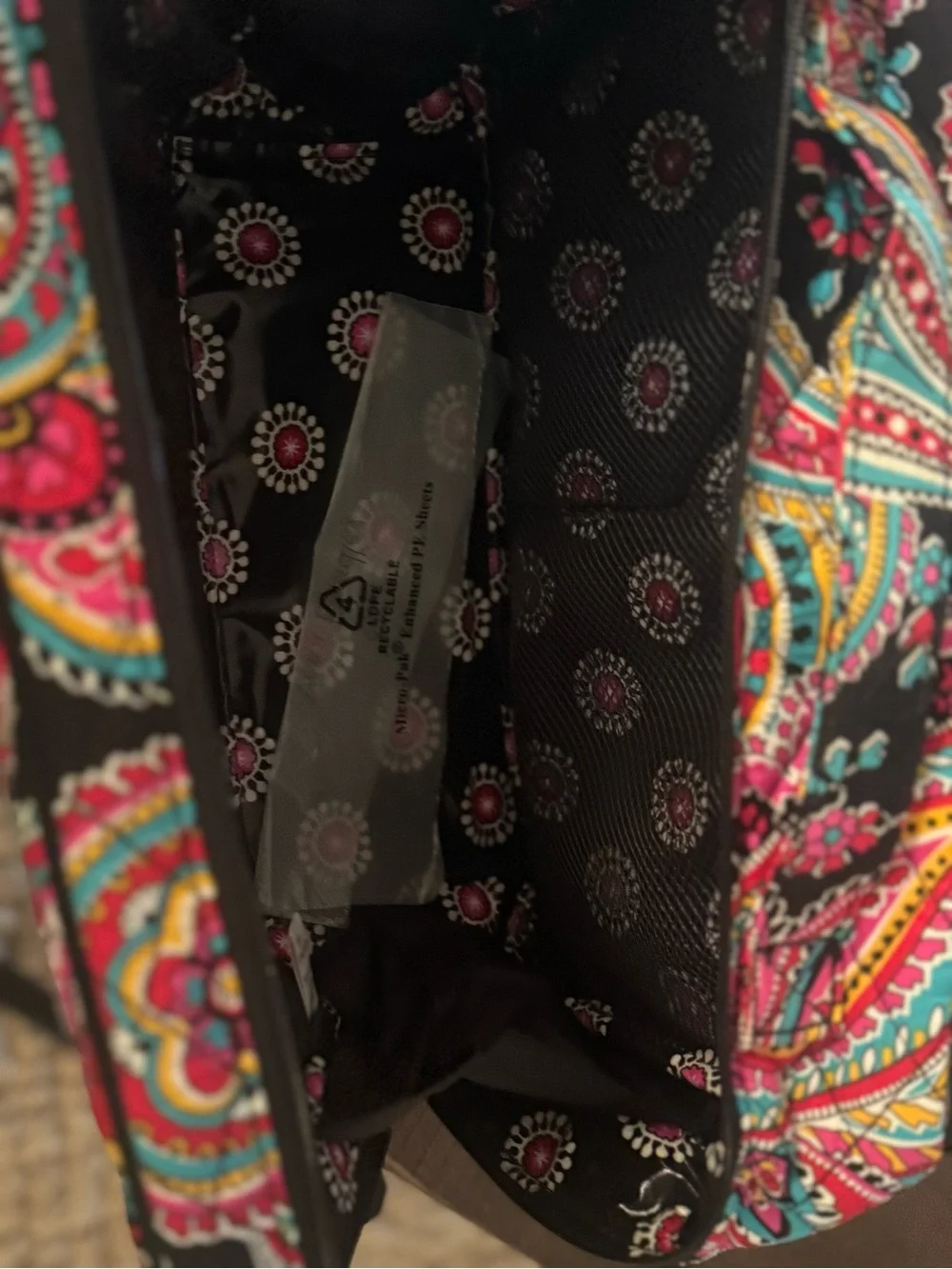 Vera Bradley main storage accommodate