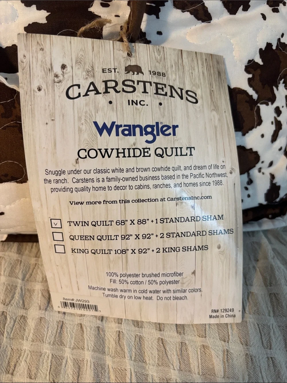 Wrangler brown layered field
