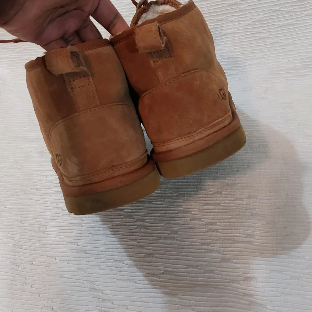 UGG Men's Tan Suede Neumel Lace Up Shoes Size 13