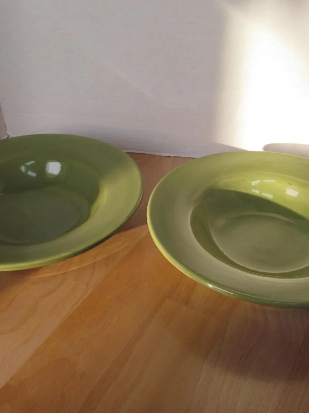 Pottery Barn Sausalito 10” Green Salad Plate New Lot of 2