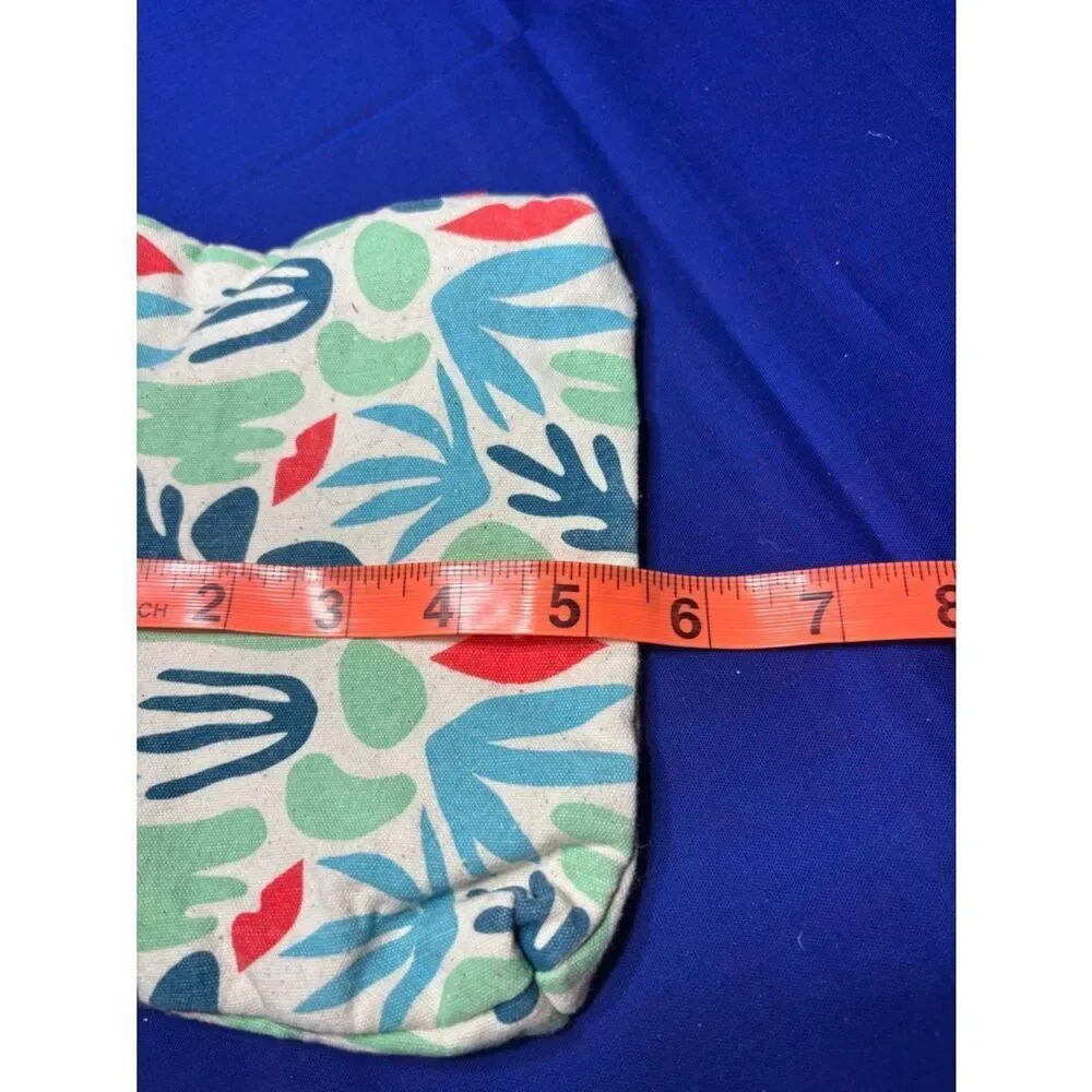 ipsy Coral-Red Printed Cosmetic Pouch