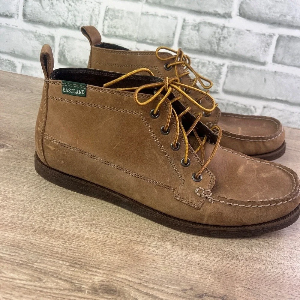 Eastland Seneca Camp Moc Chukka Boots Brown Leather‎ Size 10.5