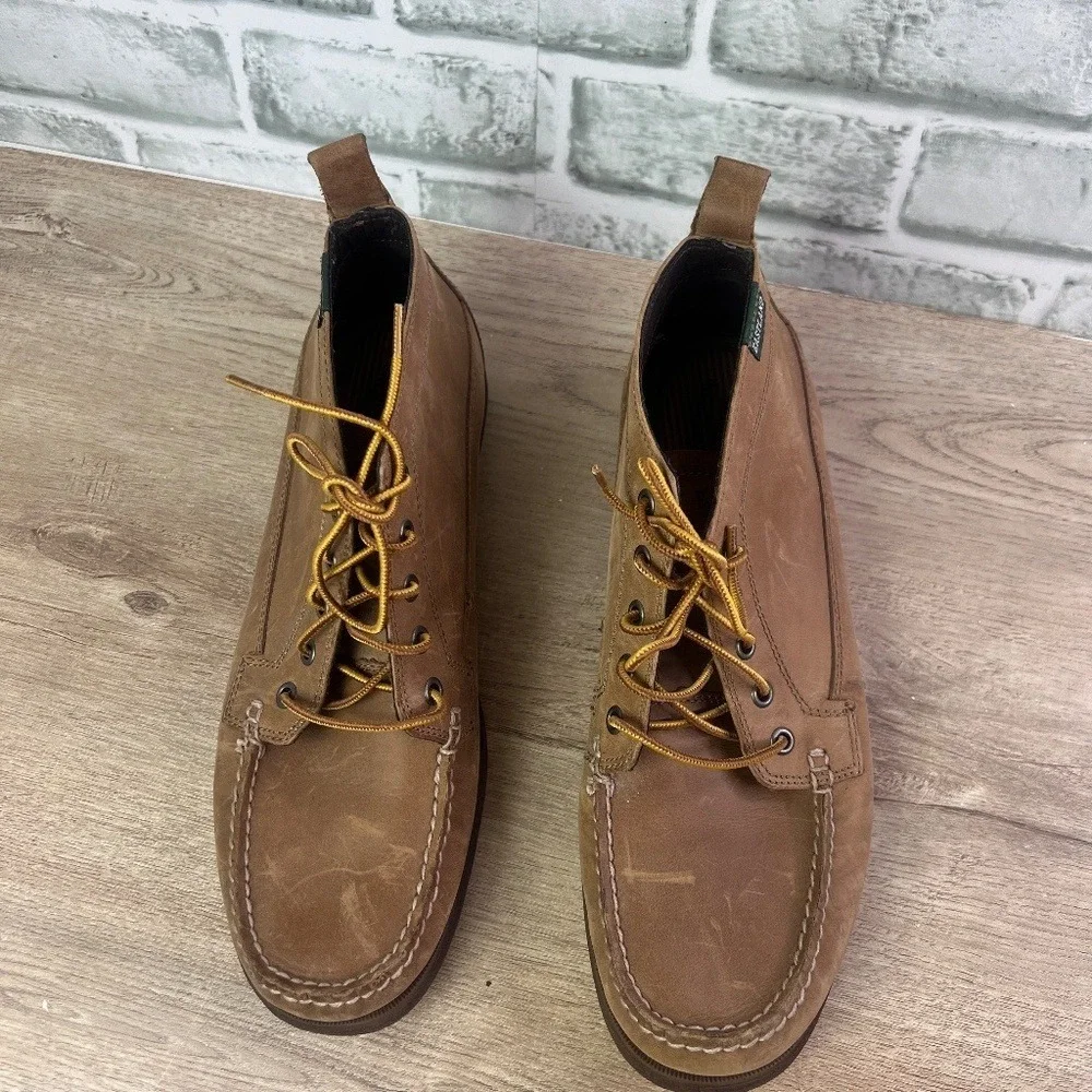 Eastland Seneca Camp Moc Chukka Boots Brown Leather‎ Size 10.5