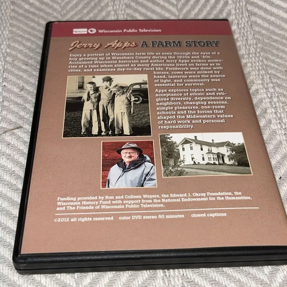Jerry Apps: A Farm Story by Wisconsin Public Television (2014‎ DVD PBS) Signed