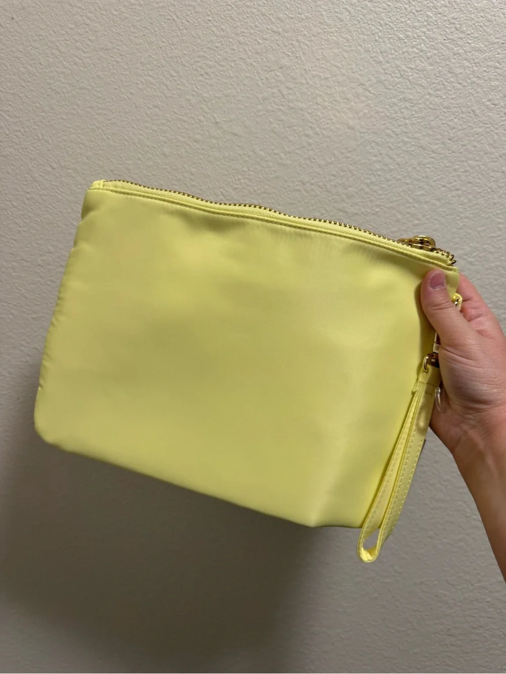 Stoney Clover Lane Yellow 'STUFF' Patch Zip Pouch