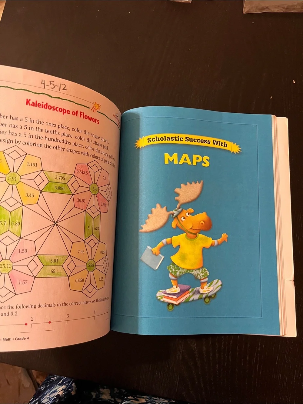 Scholastic Success With 4th Grade Workbook Math Reading