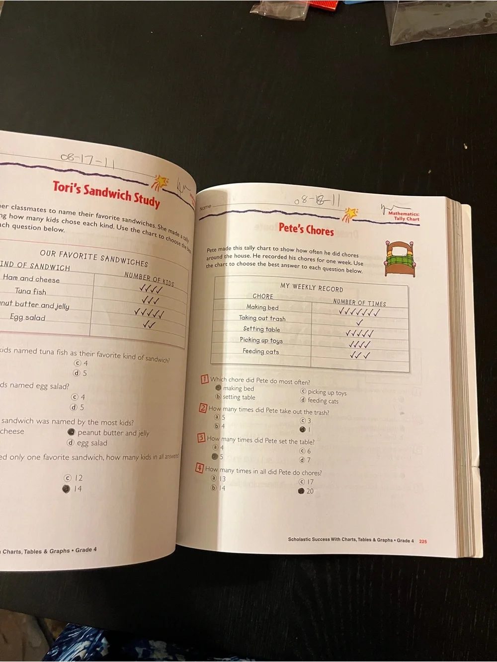 Scholastic Success With 4th Grade Workbook Math Reading