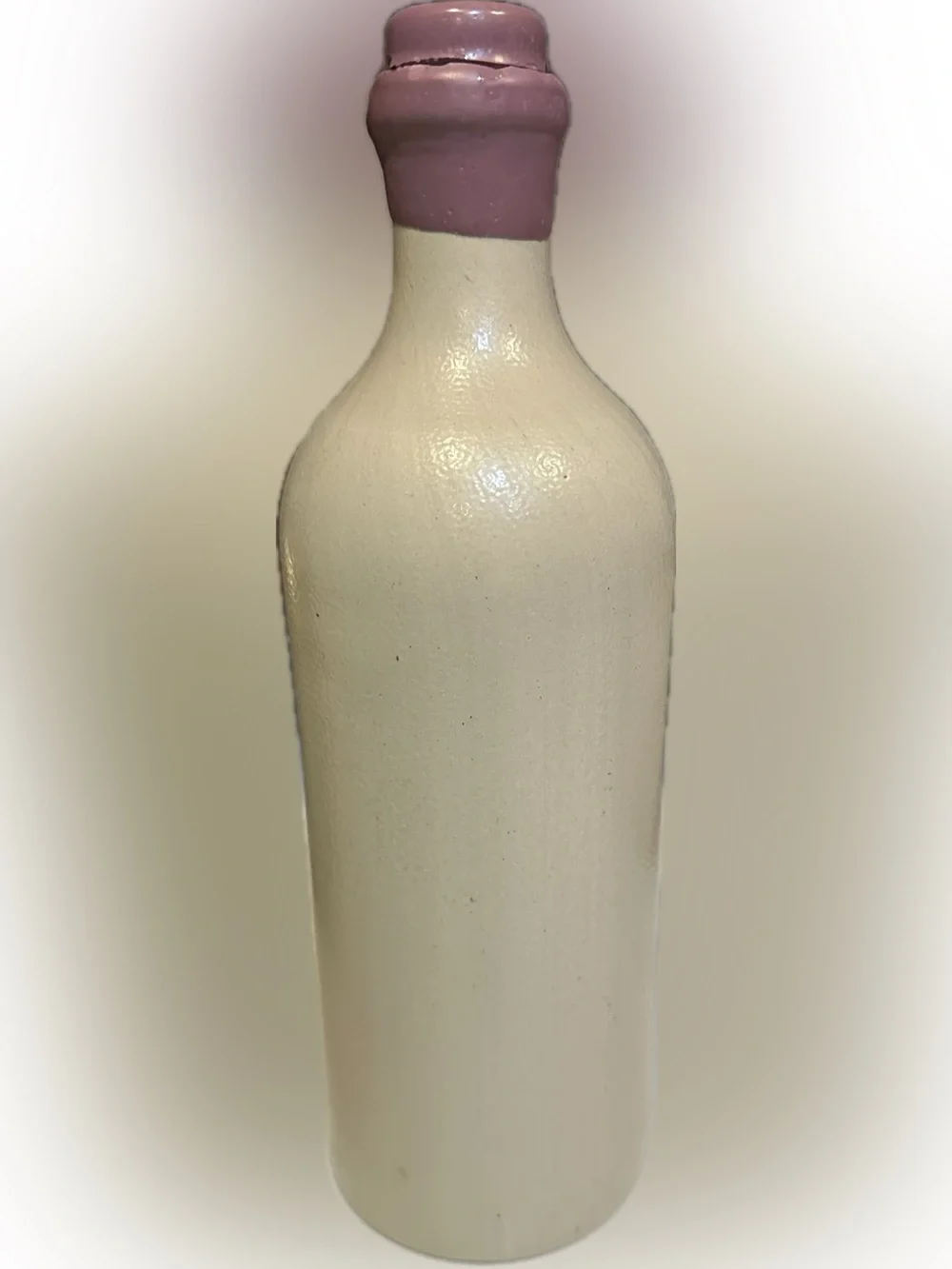VTG MKM CROCK WINE BEER ALE CIDER VINEGAR CERAMIC CORK BOTTLE VASE CREAM GRAY .7