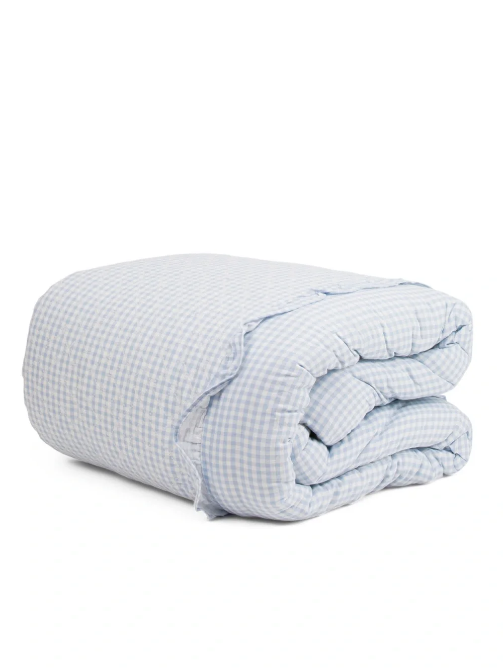 RACHEL Zoe Light Blue Gingham Storage‎ Bag