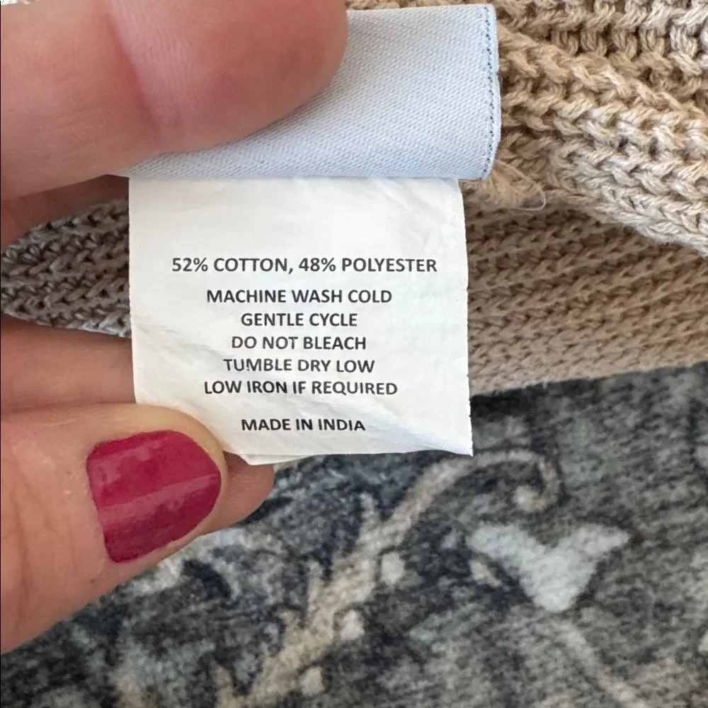 Cotton Blend Knit Throw