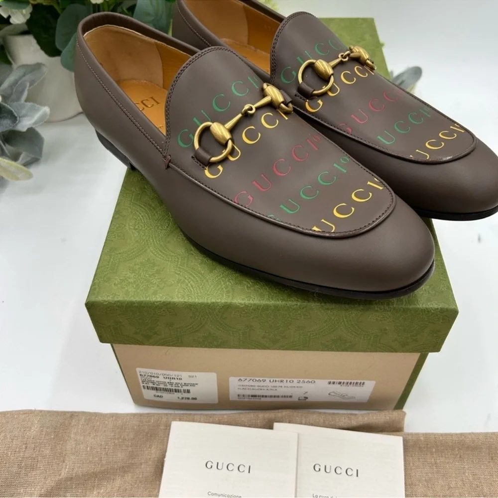Men’s Gucci JORDAAN 100th anniversary horse bit loafer size 7 fits eight US