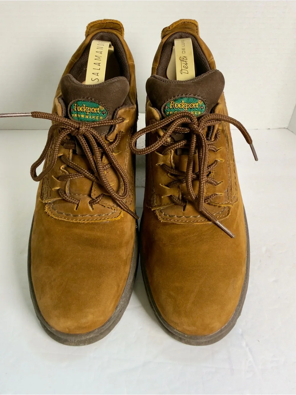 Rockport Men's Brown Suede Lace-Up Casual Shoes Sz 9M