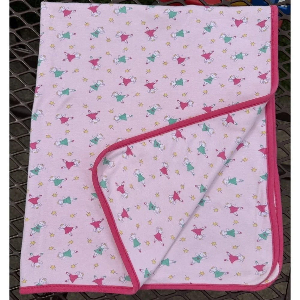 Vintage Gymboree Rainbow Tag Princess Ballerina Mouse Baby‎ Blanket RARE