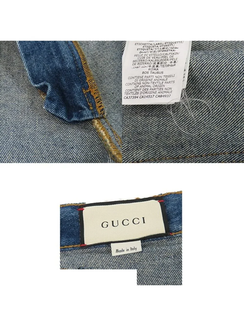 Gucci Denim Pants Light Blue Cotton Full Length 34