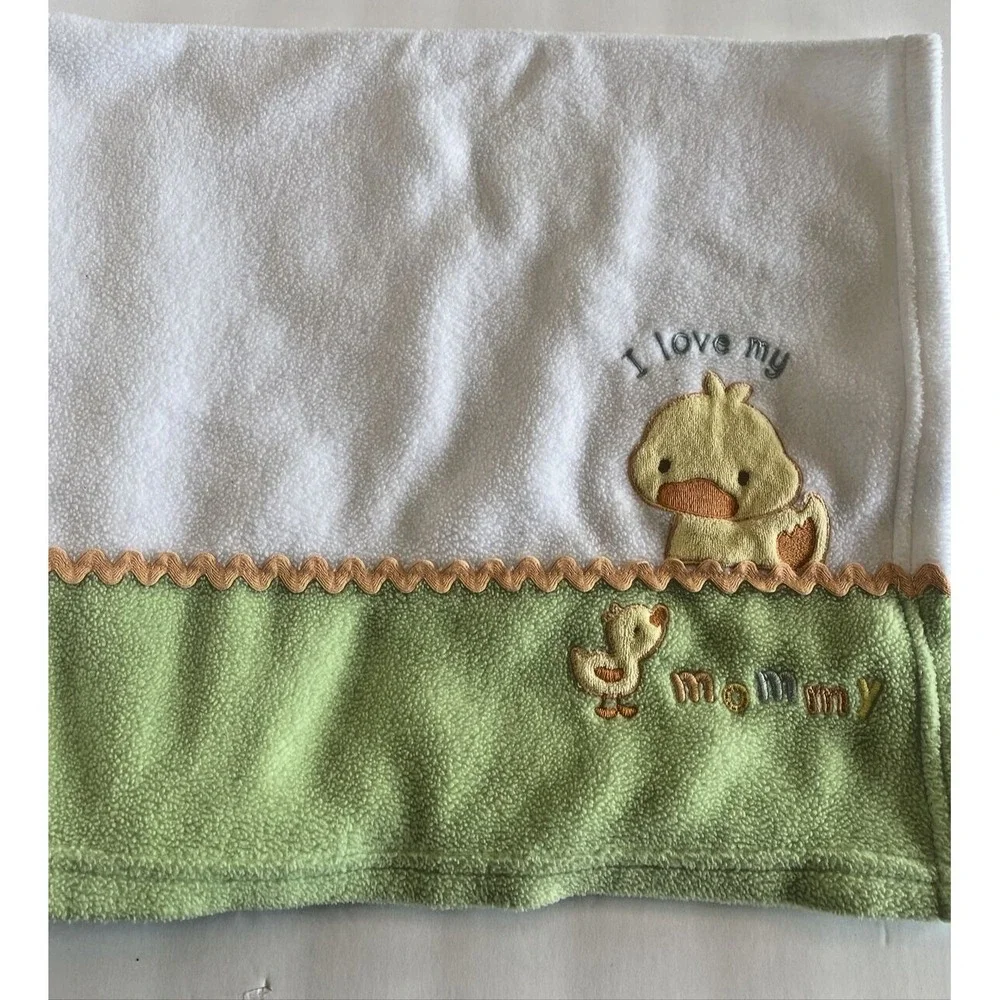 Carter's Child Of Mine Plush Blanket Lovey Duck Chick I Love My Mommy