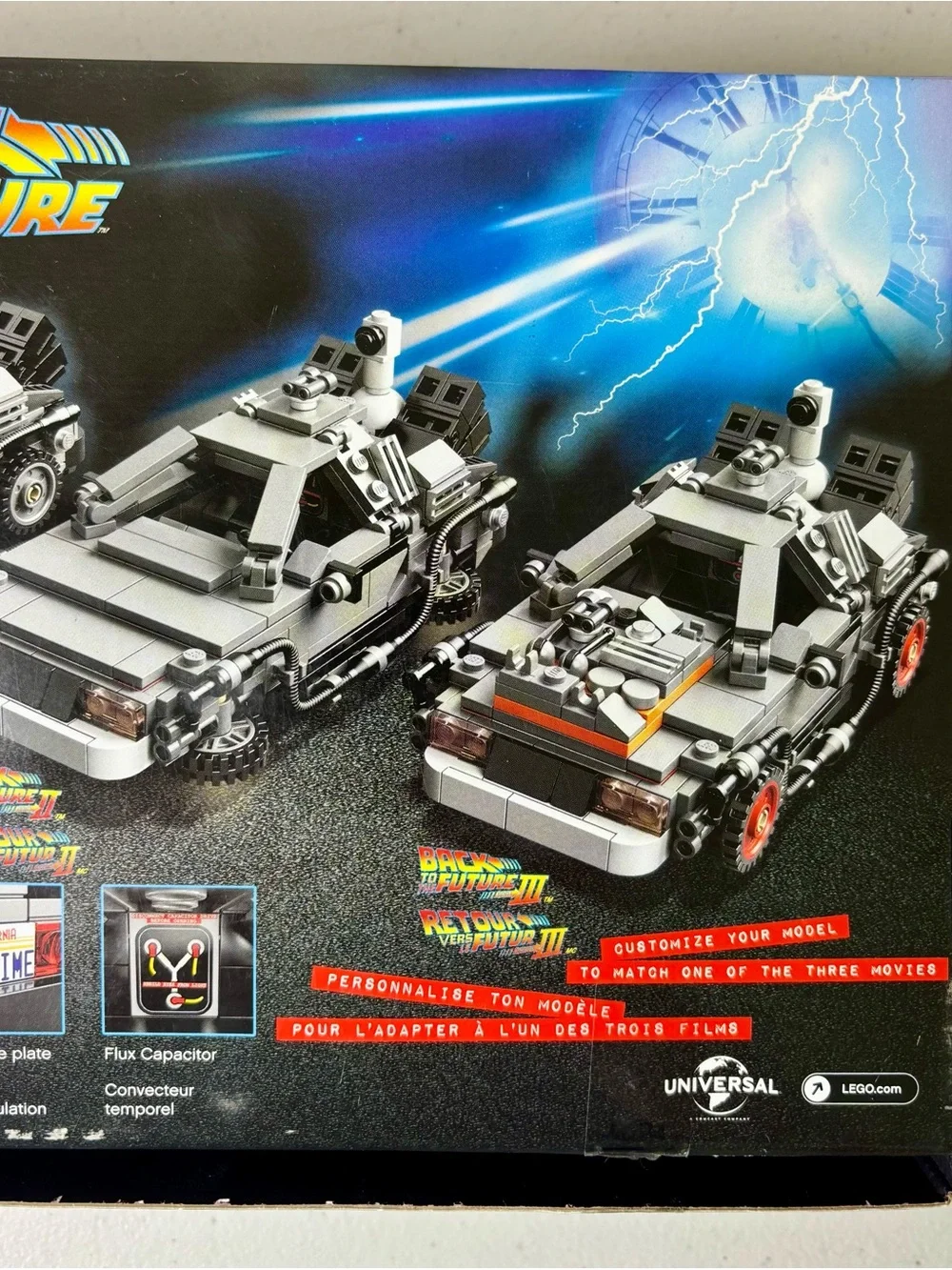 Lego delorean back