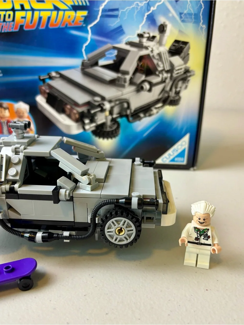 Lego delorean back
