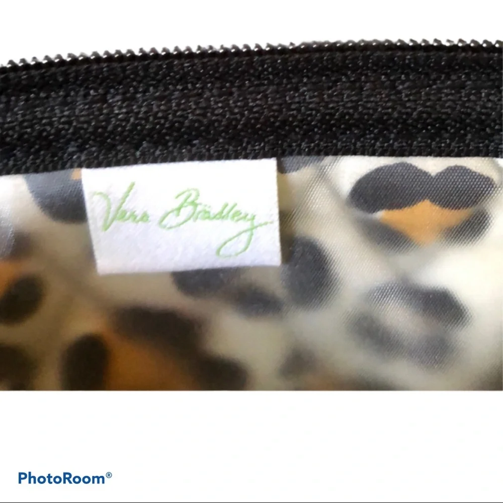 Vera Bradley Vintage Floral Cosmetic Bag Discontinued Print Quilted Yellow Black
